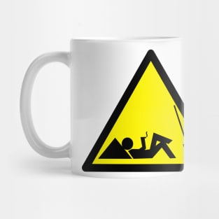 Work funny slack off sign Mug